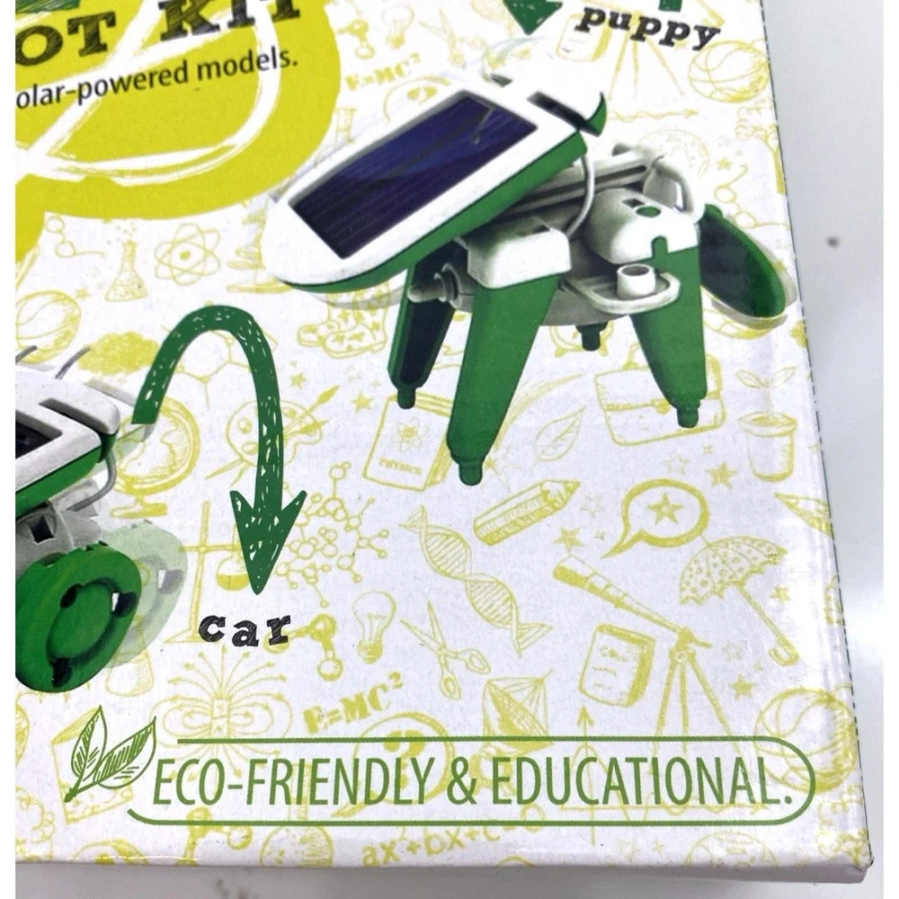 Solar Robot Kit 6 Toys in 1 by VIBE Essential  STEM Homeschool NEW in Sealed Box
